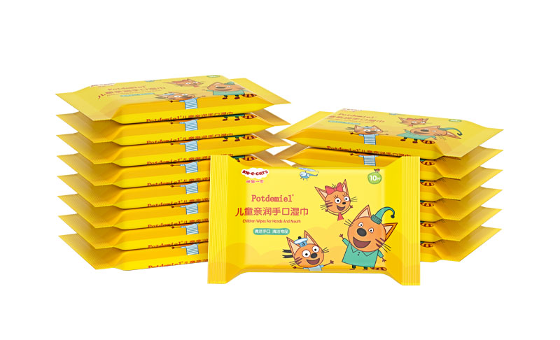 珀朵美兒童親潤手口濕巾 10片